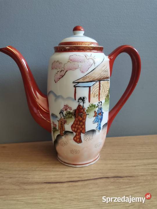 Stara porcelana japońska Kutani trzy Gejsze Porcelana i szkło sprzedam