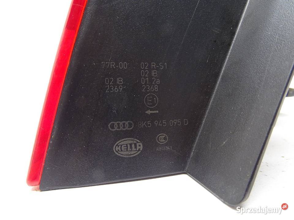 LAMPA LEWA LEWY TYŁ TYLNA W BŁOTNIK AUDI A4 B8 osobowe