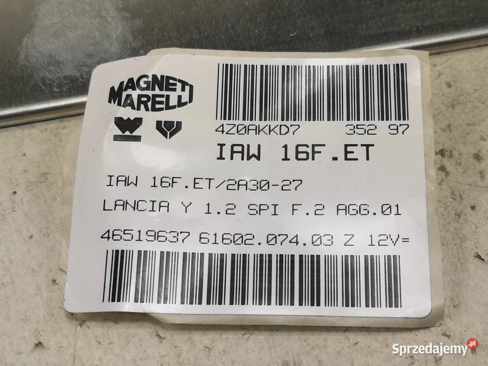 MODUŁ STEROWNIK ECU LANCIA Y 12 1995 NOWY sprzedam