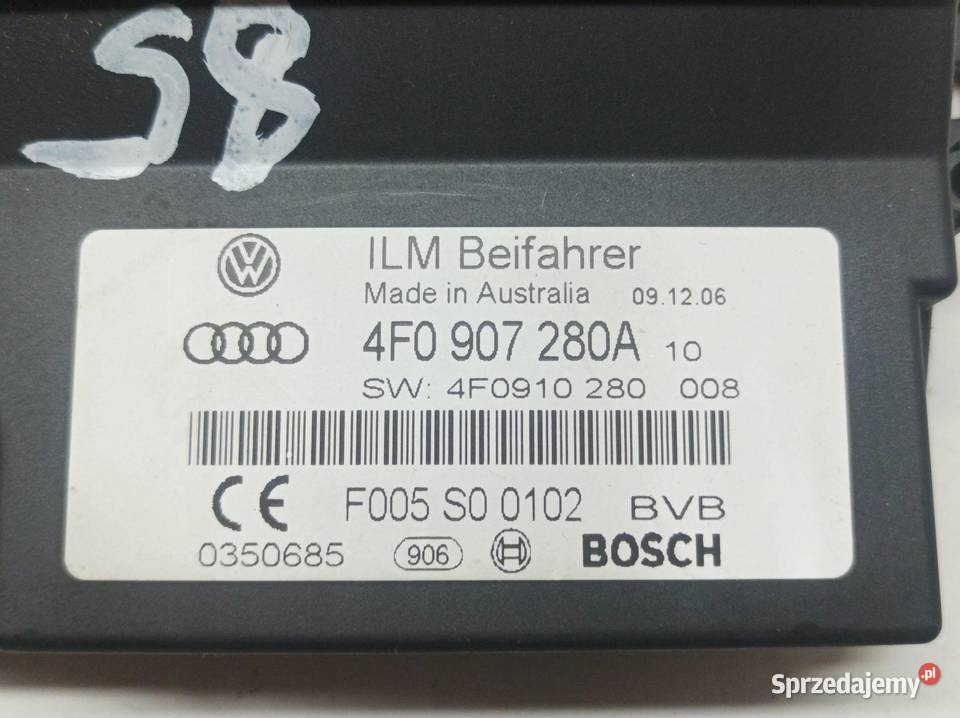 MODUŁ ZASILANIA 4F0907280A F005S00102 Audi A6