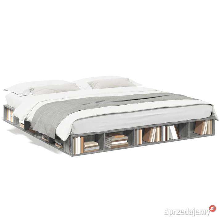vidaXL Rama łóżka szary dąb sonomaSKU3280459 mazowieckie Warszawa