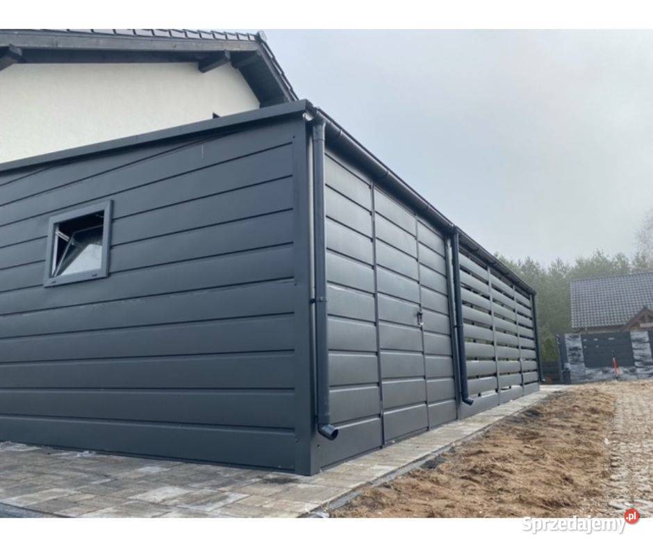 Wiata Samochodowa z Pomieszczeniem 45x9 RyStal Rzeszów