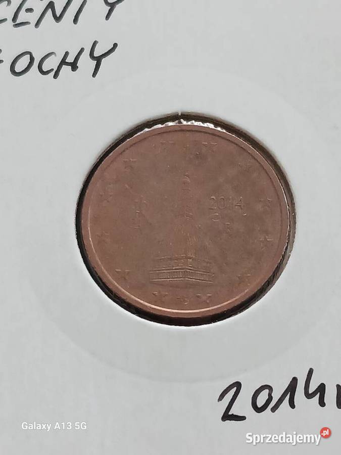 2 Eurocenty Włochy 2014 r Antyki, Sztuka, Kolekcje Konin