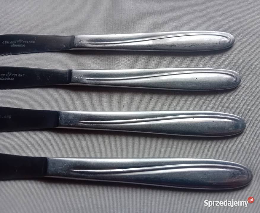 Zestaw 4 nozy stołowych Gerlach Stal nierdzewna wielkopolskie Koźminek