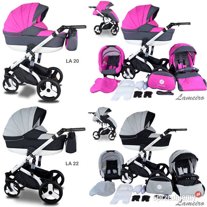 Wózek Dziecięcy Lameiro 3w1 Wielofunkcyjny Wózki
