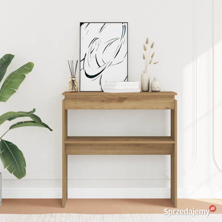Stolik konsolowy dąb artisan 80x30x80 WM856625 Stoły Warszawa