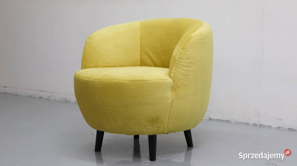 TEA WYGODNY FOTEL kolor cytrynowy obły kształt Poznań sprzedam