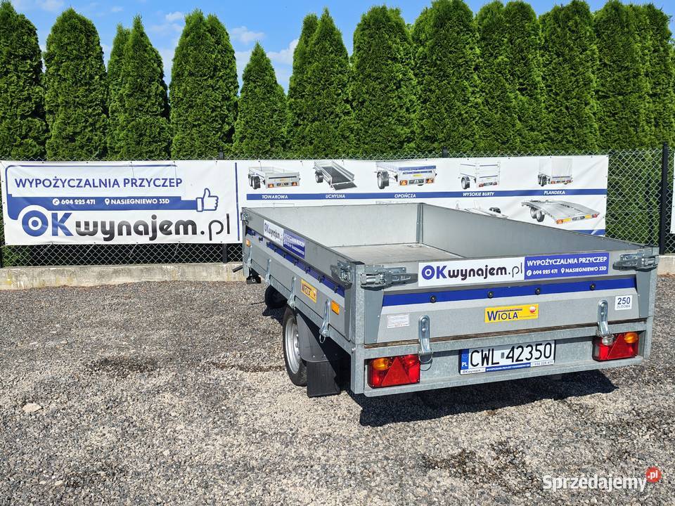 Wypożyczalnia Wynajem przyczep Kontener WIOLA sprzedam