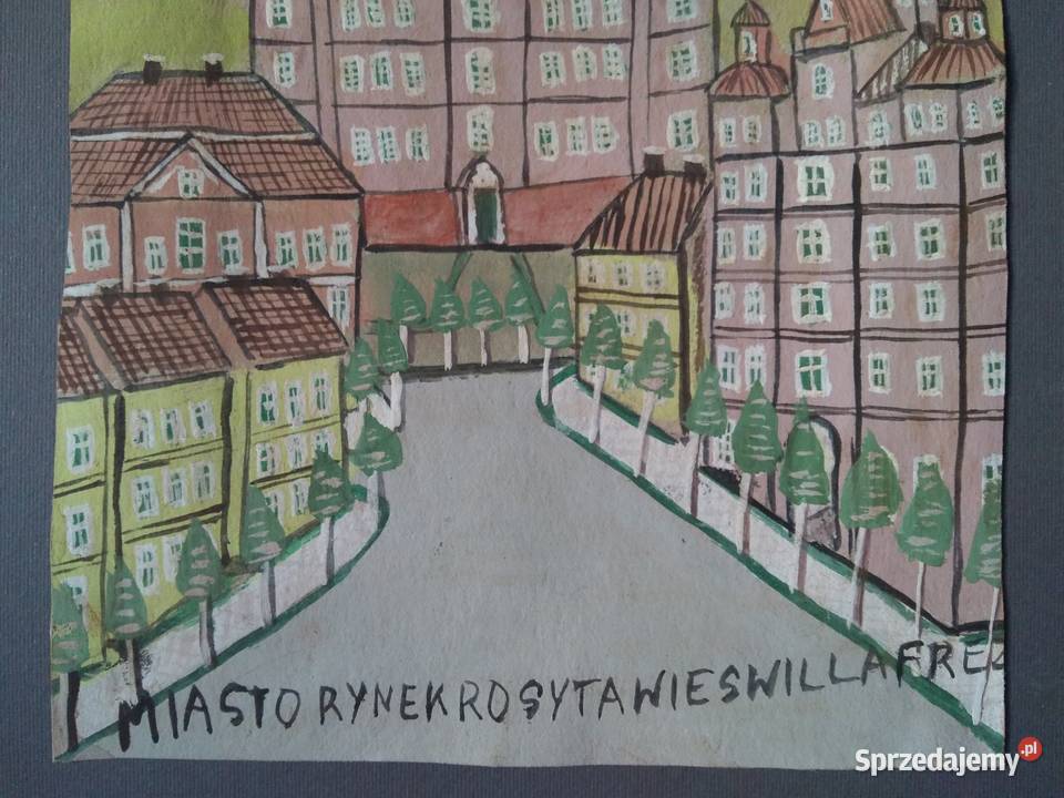 Obraz w typie NIKIFOR KRYNICKI autor nieznany Malarstwo Warszawa