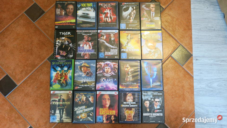 Filmy DVD 20 sztuk zachodniopomorskie Piotrowice