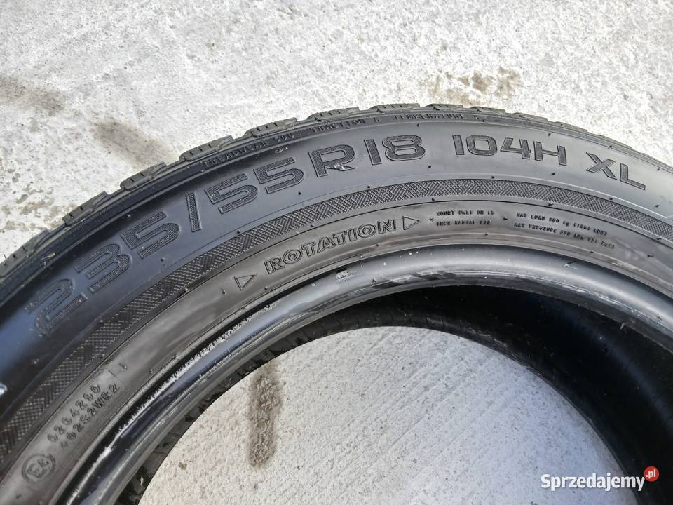 23555R18 104H XL Nokian WR SUV 3 PARĘ 2017r 56mm śląskie Szczerbice sprzedam