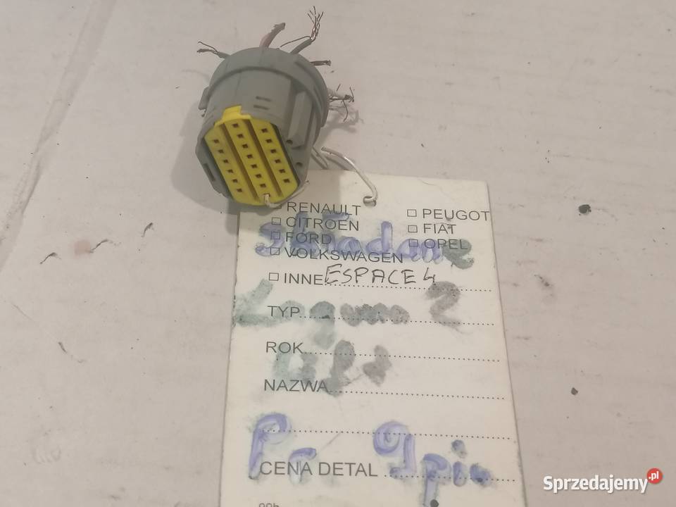 wtyczka lusterko składane lewe 7pinprawe 9pin Materiały instalacyjne Piotrków Trybunalski sprzedam