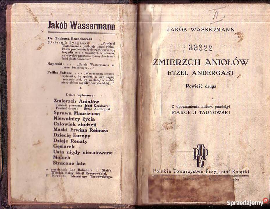 0929 ZMIERZCH ANIOŁÓW ETZEL ANDERGAST JAKÓB Czyrna