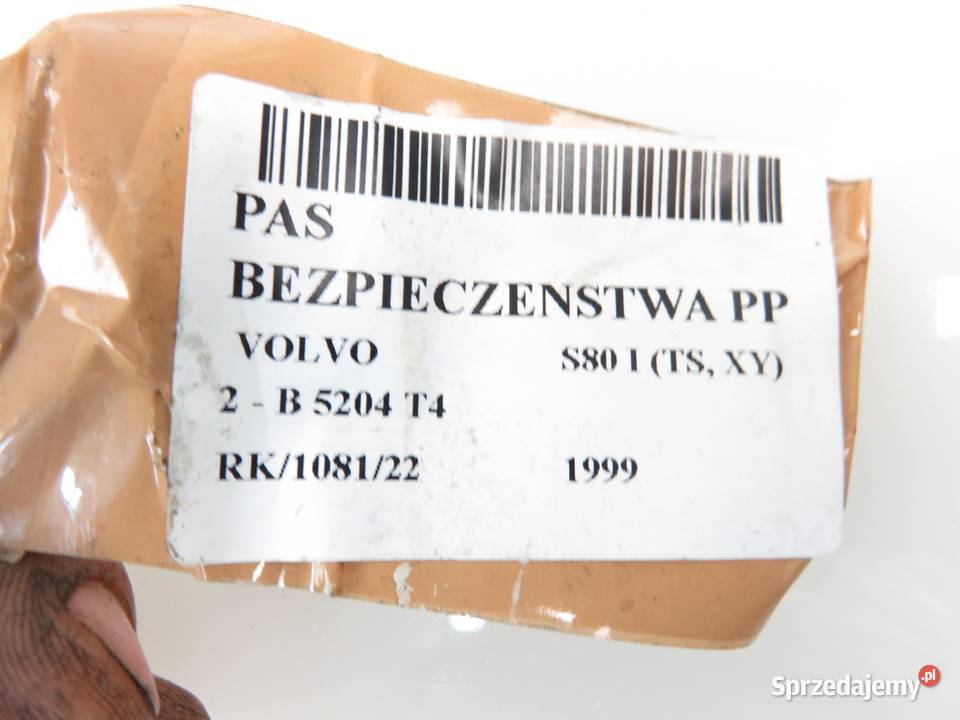 PAS PRAWY PRZEDNI VOLVO S80 I TS XY 9477612