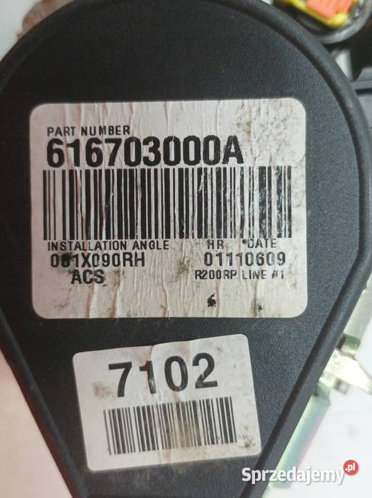 PAS BEZPIECZEŃSTWA PRAWY PRZÓD PASAŻERA NAPINACZ świętokrzyskie sprzedam