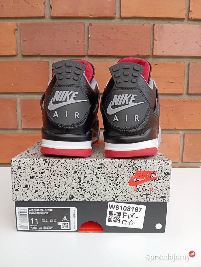 Nike Air Jordan 4 Retro Bred Reimagined 45 Ruda Śląska