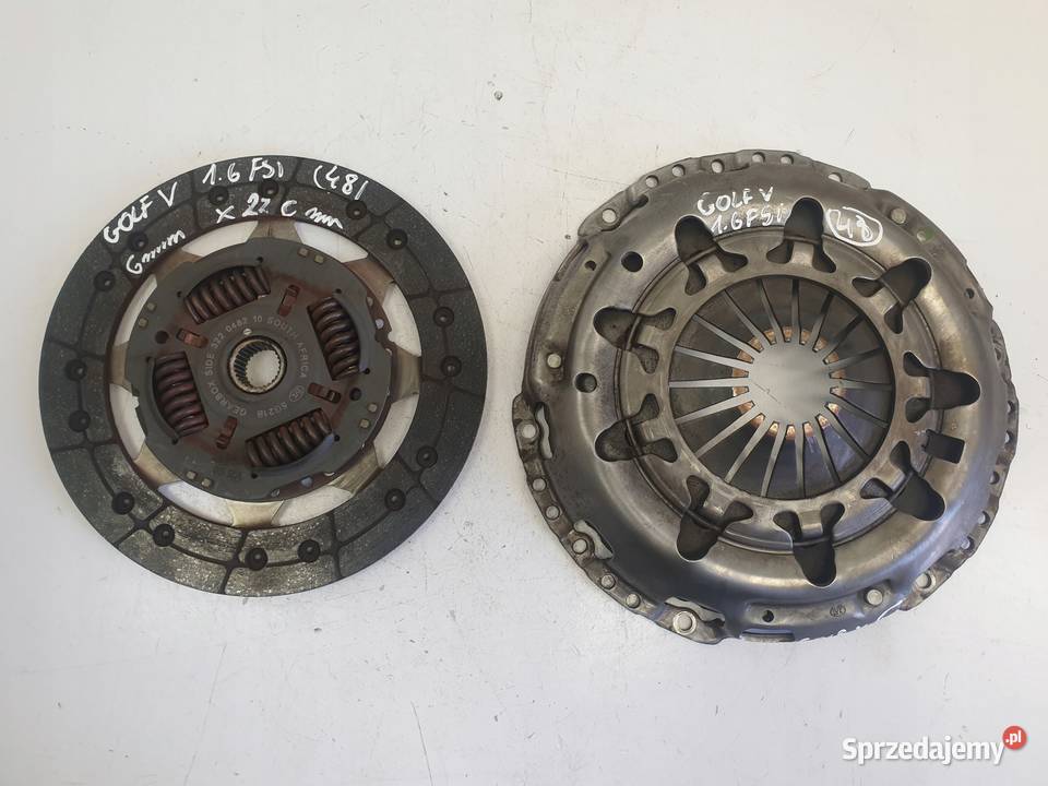 VW Golf V 16 FSI DOCISK TARCZA sprzęgło osobowe Motoryzacja