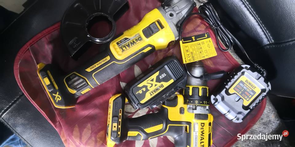 DeWalt DCG405 DCD790 ładowarka i akumulator 4Ah Narzędzia
