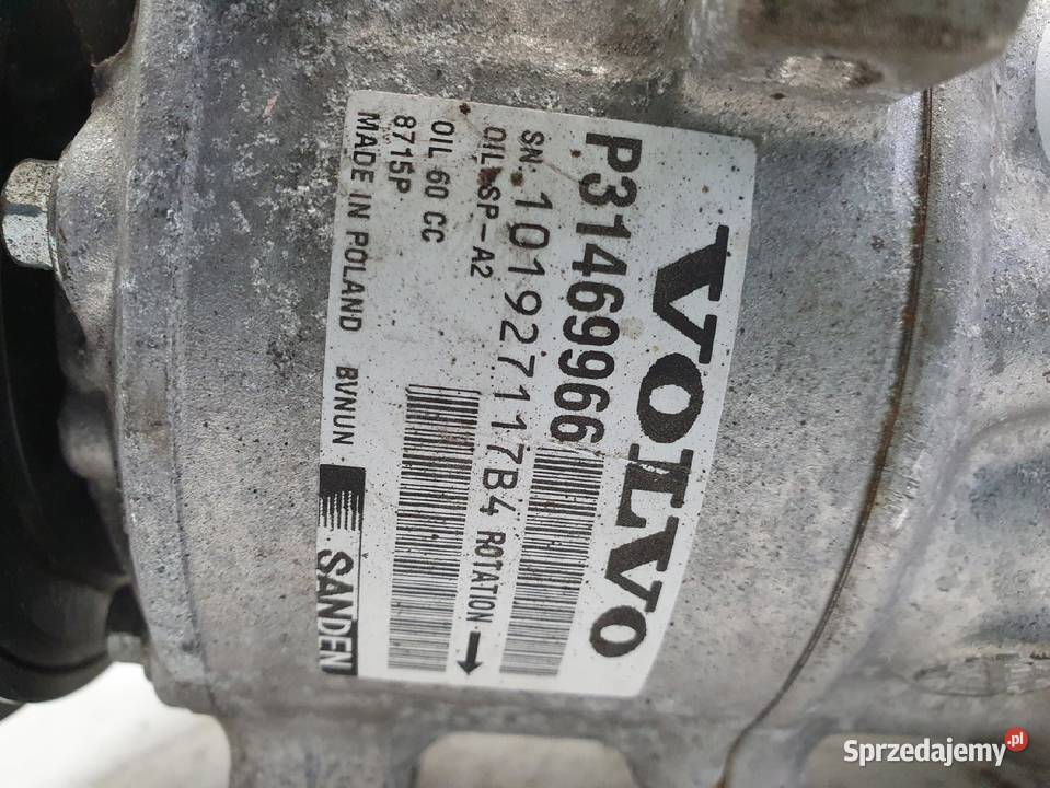 SPRĘŻARKA KLIMATYZACJI Volvo V90 II 20 D4 osobowe