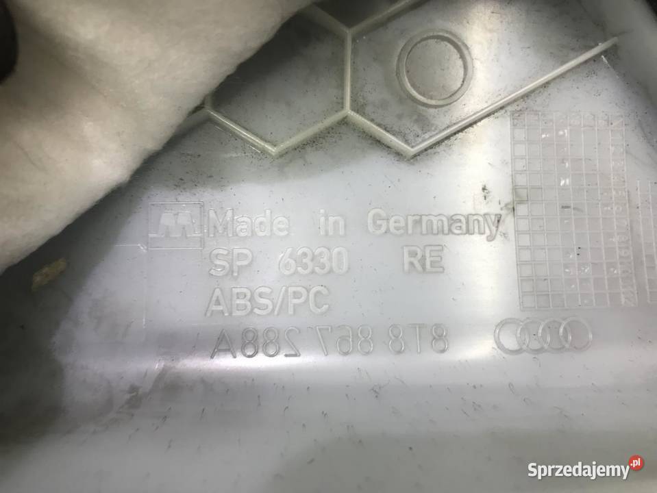 OSŁONA SŁUPKA C PRAWY TYŁ AUDI A5 8T 8T8867288A Osłony i zaślepki wielkopolskie