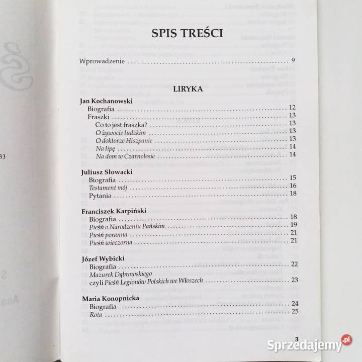 ogumiła Wojnar 1 klasa Streszczenia i analiza Łódź