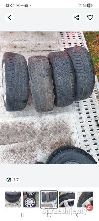 Felgi stalowe z oponami mercedesa 2055516 Samochodowe Oborniki