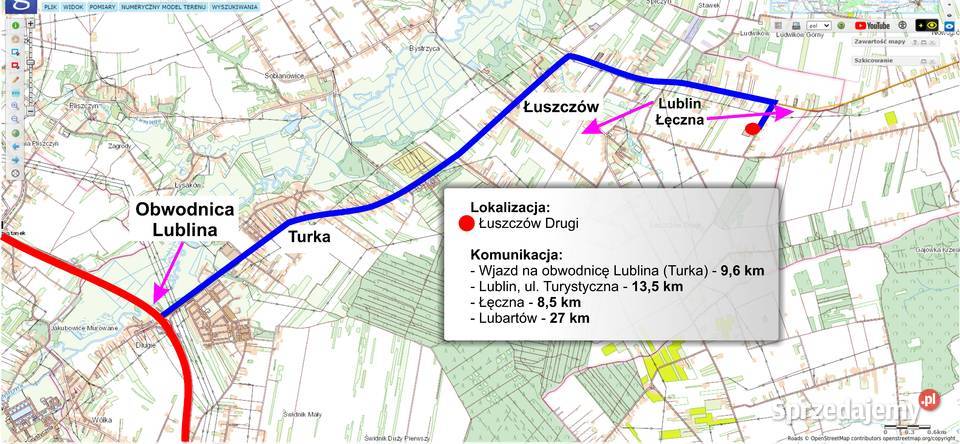 Lokal handlowousługowy 756 m2 Łuszczów Drugi biurowy sprzedam