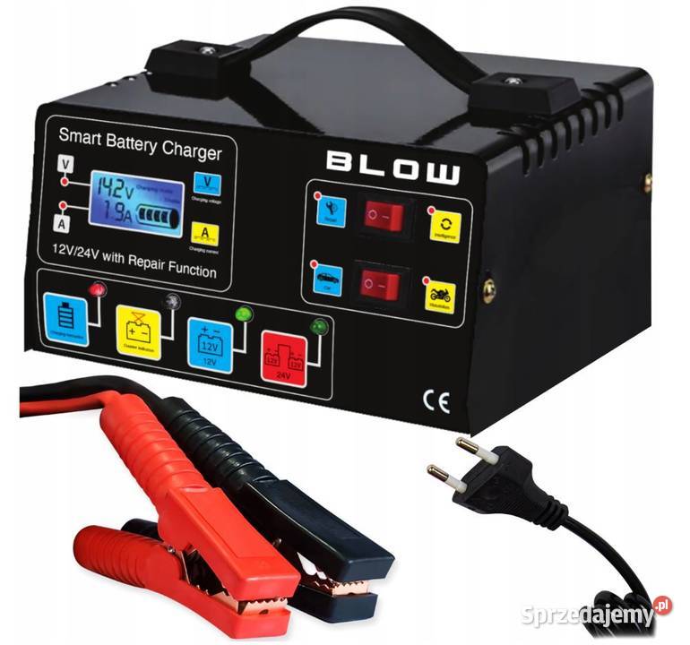 Prostownik Samochodowy Automatyczny Funkcja Prostowniki i kable rozruchowe