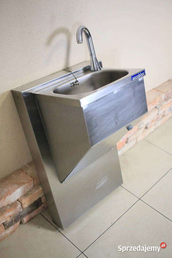 Umywalka bezdotykowa podwieszana stal nierdzewna
