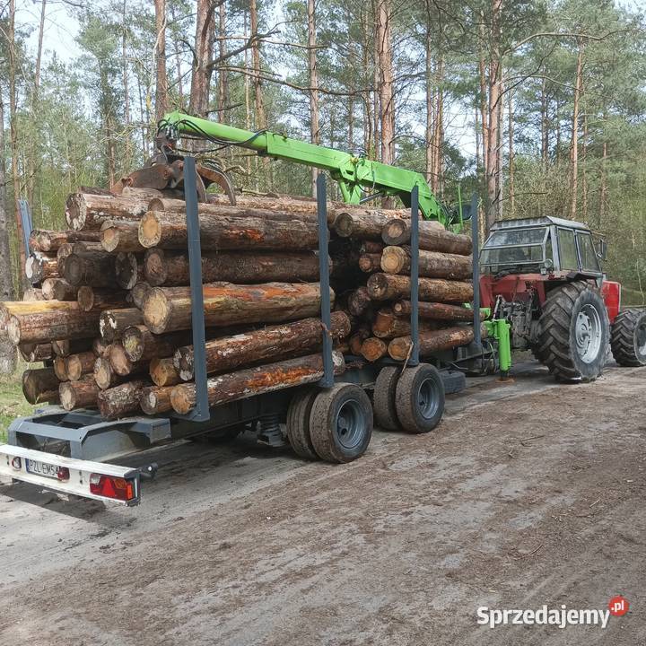 Przyczepa z HDS wielkopolskie Borki