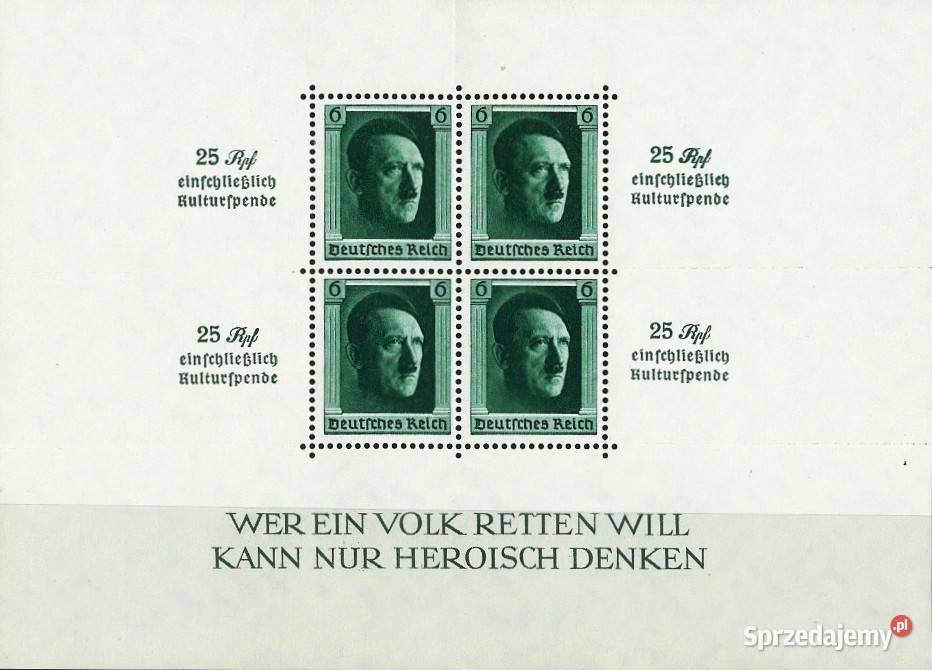 NIEMCY 1937 BLOK 9 MNH WYSYŁKA Filatelistyka