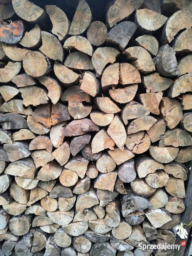 Drewno opałowe sosna pocięta i połupana Białobłoty