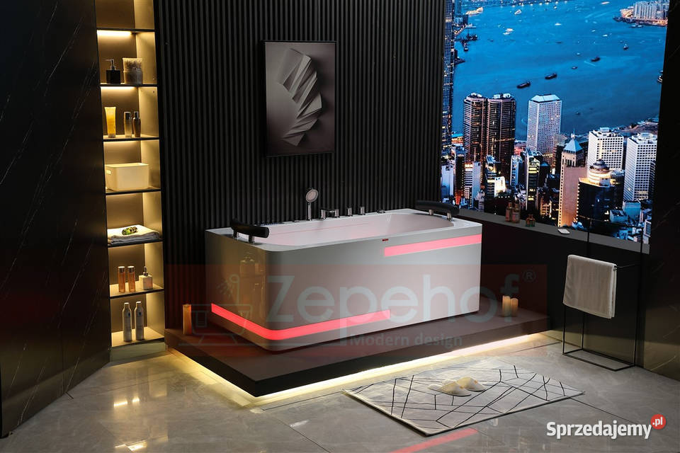 Wanna z hydromasażem EB869 prostokątna Wanny Grabówka