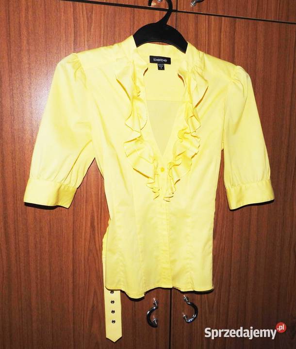 Bluzka damska z paskiem S żółty/złoty podkarpackie Przemyśl