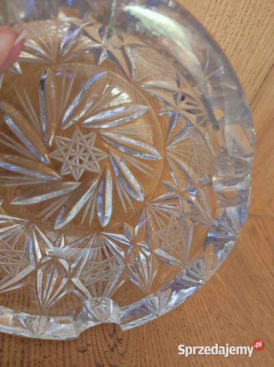 kryształowa popielnica popielniczka Ćmielów Kielce