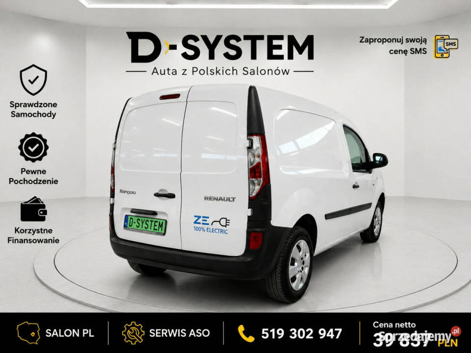 Renault Kangoo 22r Renault Kangoo ZE 33 kWh ZE immobilizer Białystok