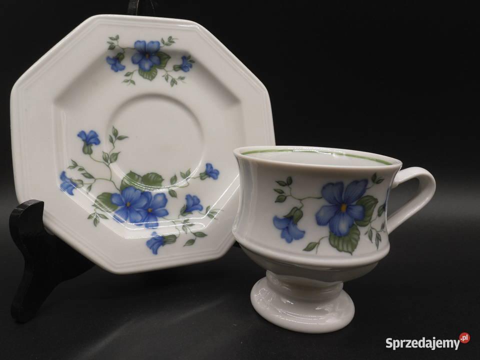 Filiżanka ze spodkiem z serii Marie Fiołki Gallo Raszków sprzedam