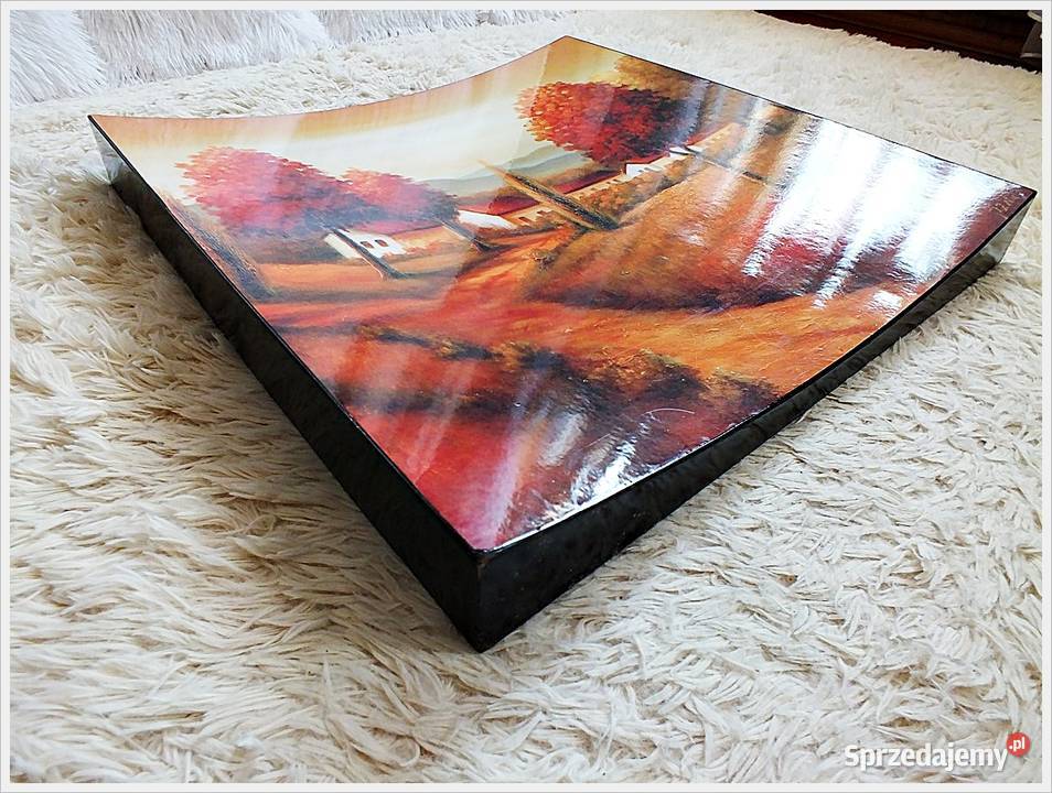 Nietypowy stary obraz na ścianę Curved sygnowany Żary sprzedam