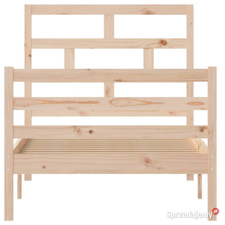 Rama łóżka lite drewno sosnowe 90x200 WM3101268 mazowieckie Warszawa