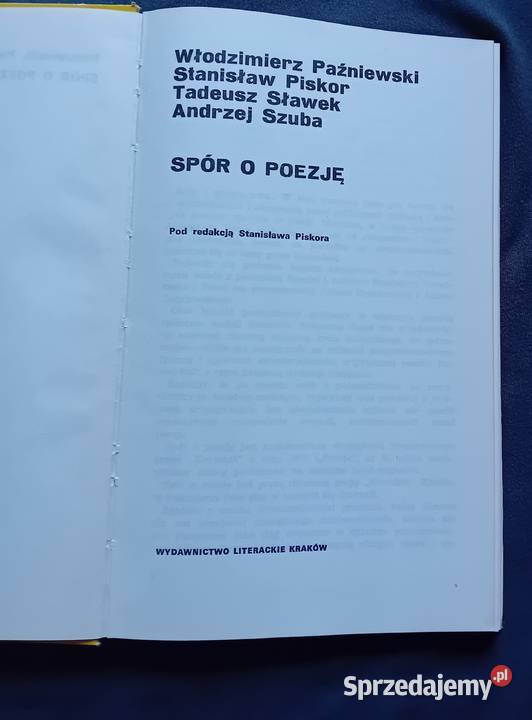 W Pazniewski T Sławek S Piskor A Szuba Spór i wielkopolskie Koźminek sprzedam