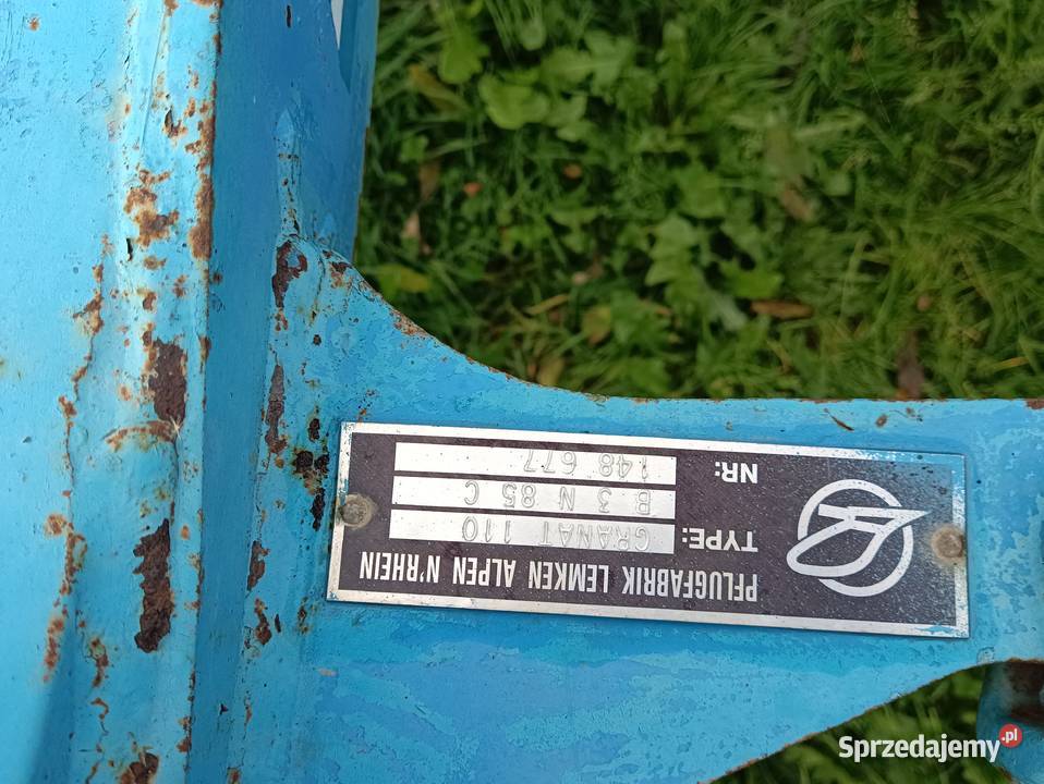 Pług zagonowy 3 skibowy Lemken Granat 110 n85 nieuszkodzony małopolskie Gdów sprzedam