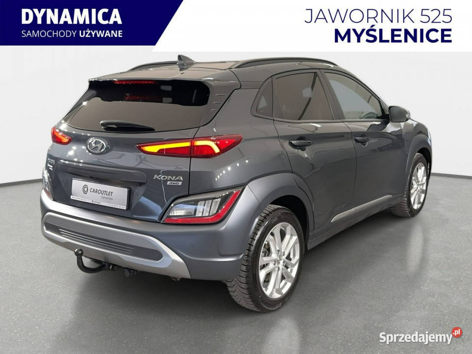 Hyundai Kona 16TGDI 197 DCT 4WD 2022 r salon HAK kurtyny powietrzne Myślenice