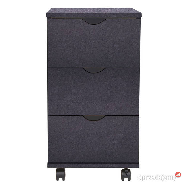 Szafka z szufladami 33 x 45 x 60 czarna WM245726 Warszawa