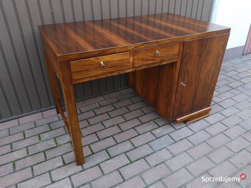 Biurko ARTDECO Orzech Unikatowe Stare Antyk Swarzędz