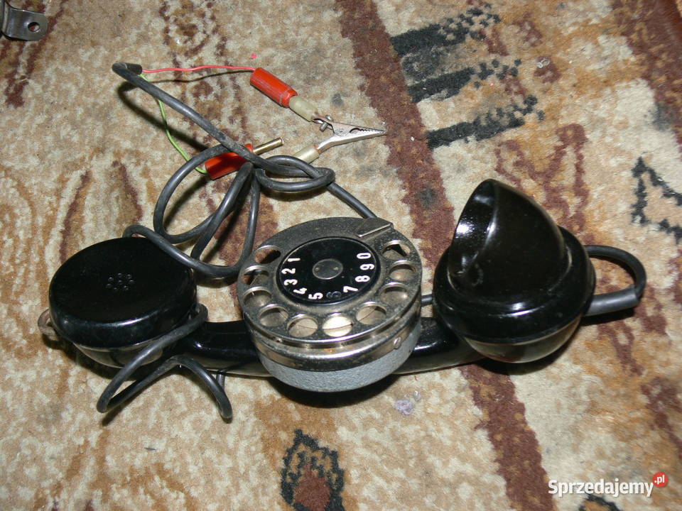 Stara zabytkowa słuchawka montera z tarczą Tomaszów Mazowiecki