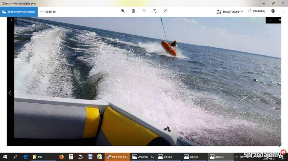 Ponton waterslider do ciągnięcia motorówką Pozostałe Wrocław