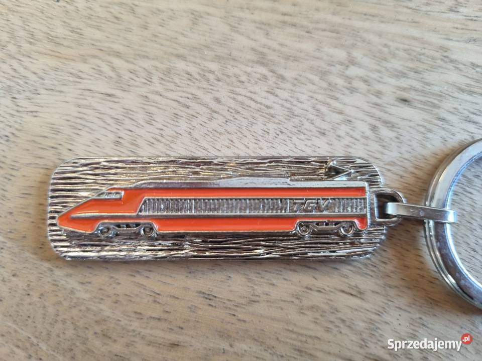 Metalowy breloczek Pociąg TGV SNCF Francja mazowieckie Warszawa