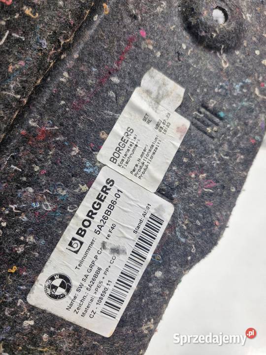 BMW 1 F40 BOCZEK TAPICERKA BAGAŻNIKA PRAWA dolnośląskie