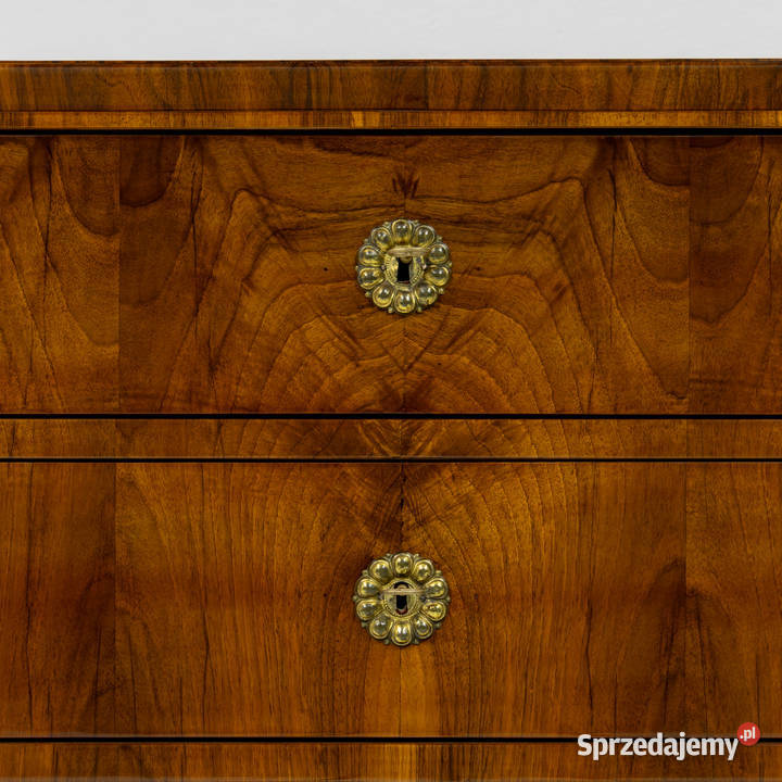 Duża komoda biedermeier Austria orzechowa