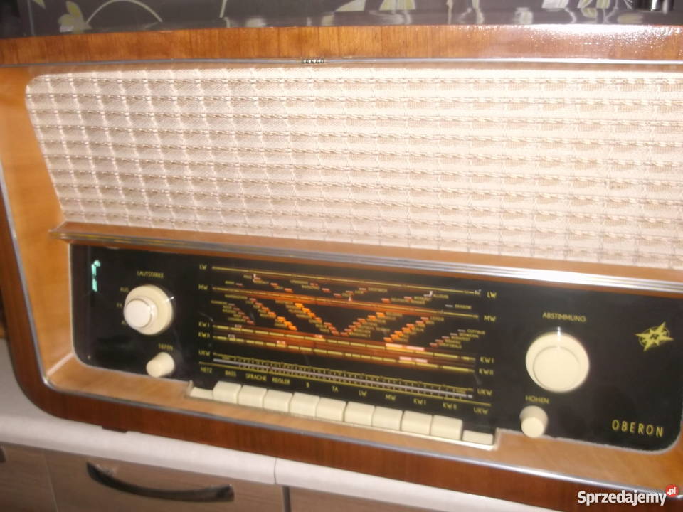 stare radio lampowe OBERON renowacji